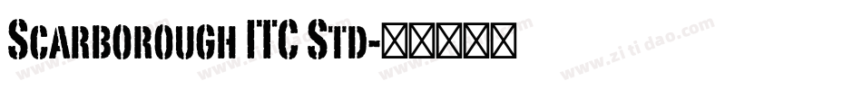 Scarborough ITC Std字体转换